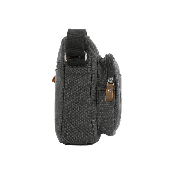 Troop Classic Zip Top Small Satchel - Black Wash