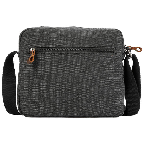 Troop Classic Zip Top Small Satchel - Black Wash