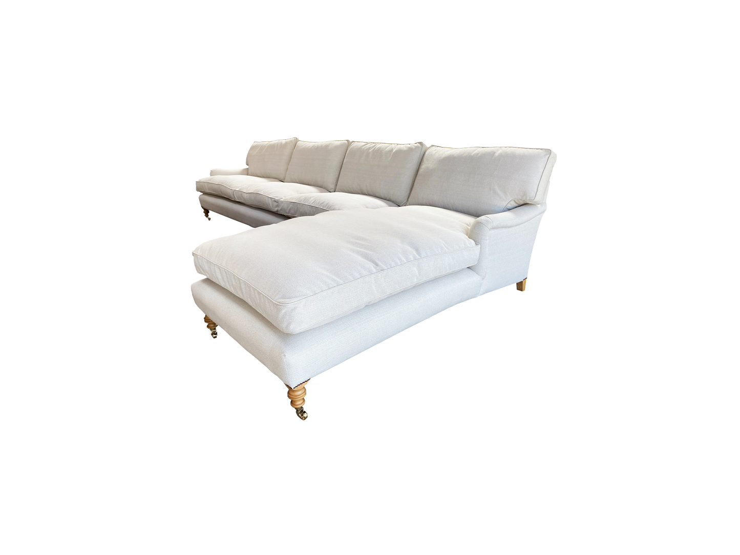 Custom made to order P Arm Sectional Sofa