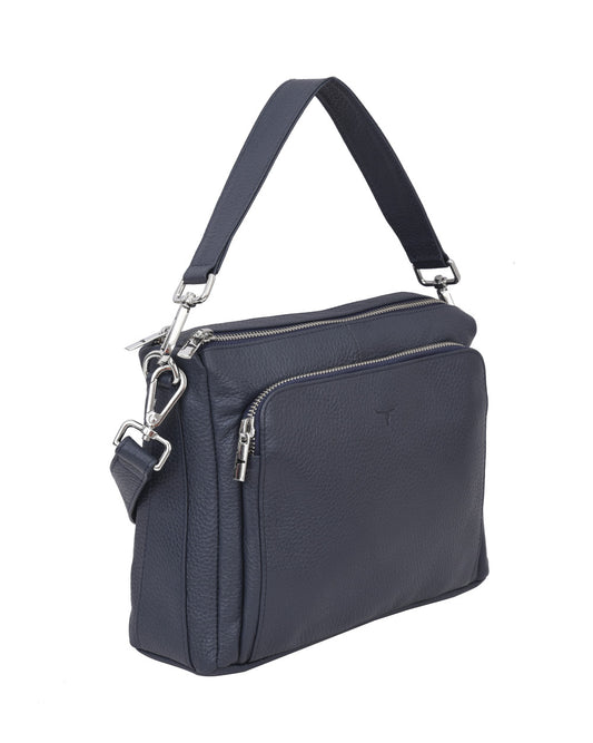 Hannah Leather Sling Bag - Rambler Navy